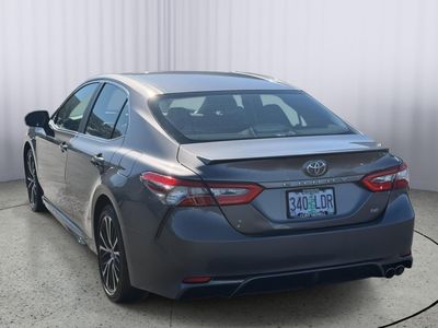 2018 Toyota Camry — rear three-quarter view