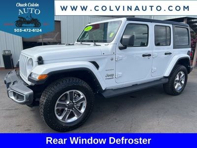 2022 Jeep Wrangler — rear three-quarter view