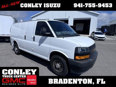 2023 Chevrolet Express Cargo Van — rear three-quarter view