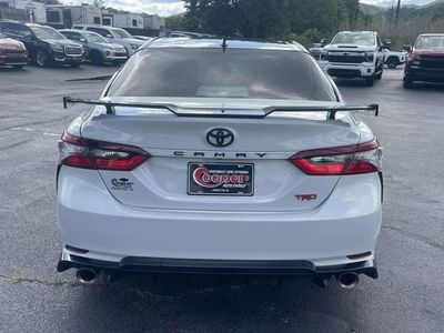 2021 Toyota Camry — rear three-quarter view