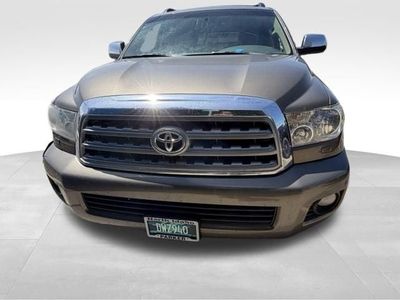 2014 Toyota Sequoia — rear three-quarter view