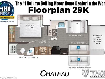 2027 Thor Motor Coach Chateau — front three-quarter view