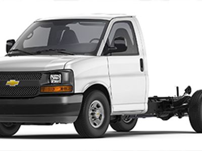 2026 Chevrolet Express Commercial Cutaway — front three-quarter view