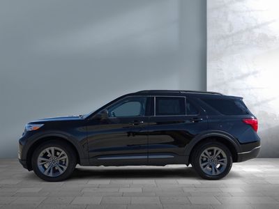 2021 Ford Explorer — rear three-quarter view