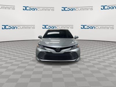 2018 Toyota Camry — rear three-quarter view