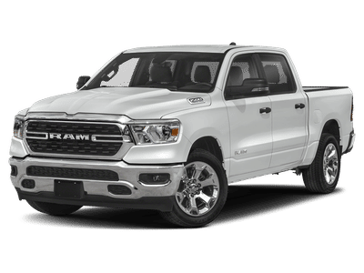 2023 RAM 1500 Big Horn/Lone Star in Flame Red Clearcoat — front three-quarter view