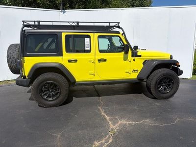 2022 Jeep Wrangler — rear three-quarter view