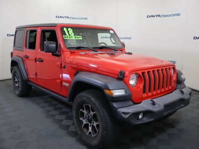 2018 Jeep Wrangler Unlimited — rear three-quarter view