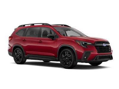 2026 Subaru ASCENT Onyx Edition Touring 7-Passenger in Crimson Red Pearl — front three-quarter view