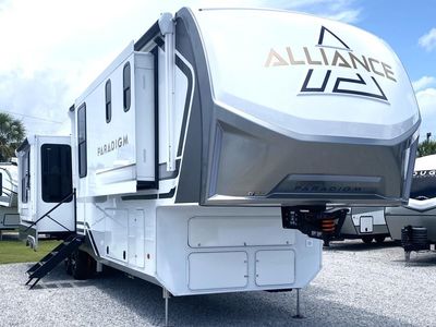 2026 Alliance RV Paradigm 382RK — front three-quarter view