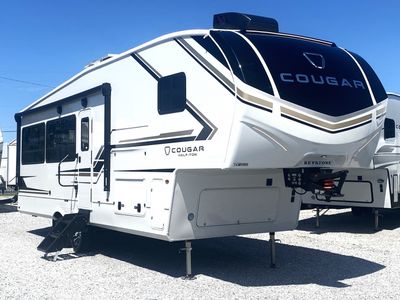 2026 Keystone RV Cougar Half-Ton 26RES — front three-quarter view