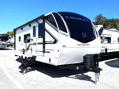 2026 Keystone RV Cougar Half-Ton 22MLS — front three-quarter view