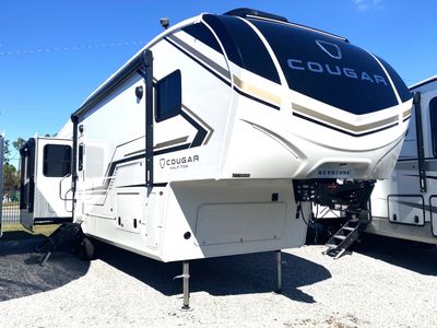 2026 Keystone RV Cougar Half-Ton 29MBD — front three-quarter view