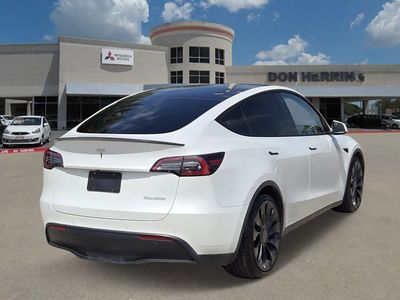 2022 Tesla Model Y — rear three-quarter view