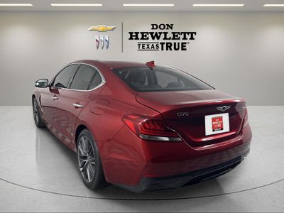 2019 Genesis G70 — rear three-quarter view