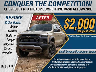2026 Chevrolet Colorado — rear three-quarter view