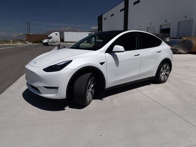 2023 Tesla Model Y — rear three-quarter view
