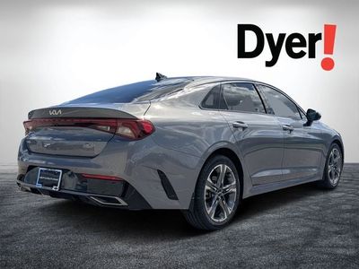 2023 Kia K5 — rear three-quarter view