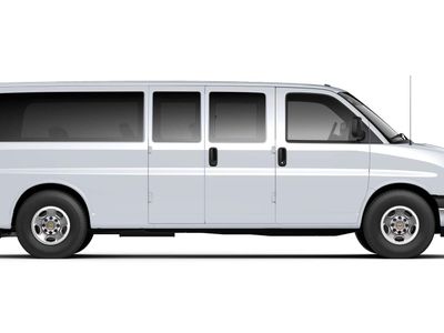 2026 Chevrolet Express Passenger — rear three-quarter view