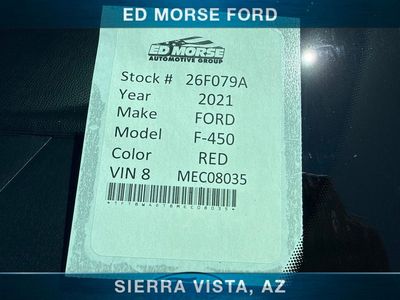 2021 Ford F-450SD — interior view