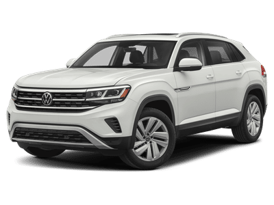 2023 Volkswagen Atlas Cross Sport 2.0T SE w/Technology in Deep Black — front three-quarter view
