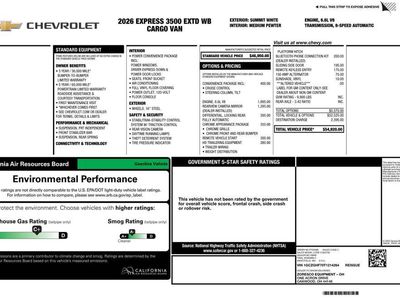 2026 Chevrolet Express Cargo — interior view