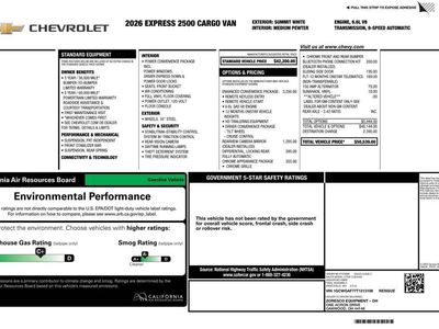 2026 Chevrolet Express Cargo — interior view