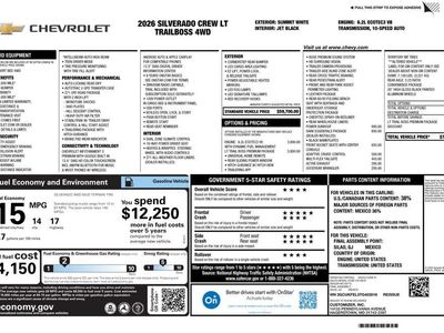 2026 Chevrolet Silverado 1500 — detail view