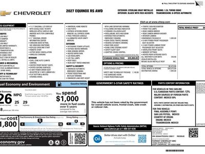 2027 Chevrolet Equinox — interior view