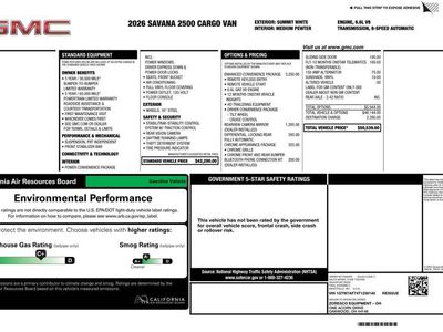 2026 GMC Savana Cargo — detail view