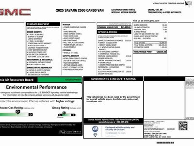 2025 GMC Savana Cargo — detail view