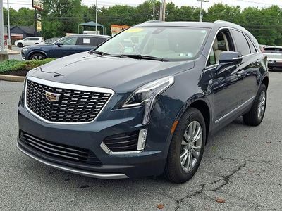 2021 Cadillac XT5 — rear three-quarter view