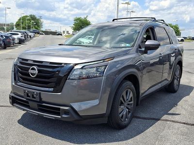 2023 Nissan Pathfinder — rear three-quarter view