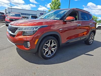 2022 Kia Seltos — rear three-quarter view