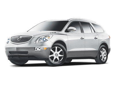 2009 Buick Enclave CX in White Diamond Tricoat — front three-quarter view