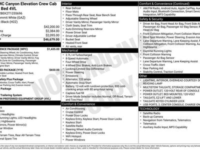 2026 GMC Canyon — interior view