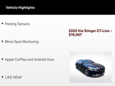 2020 Kia Stinger — detail view