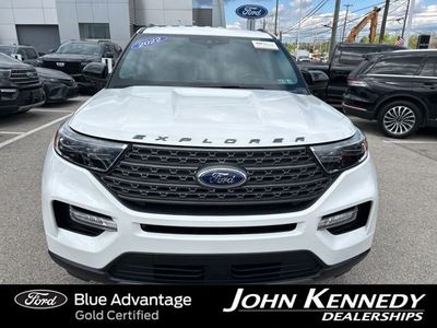2022 Ford Explorer — rear three-quarter view