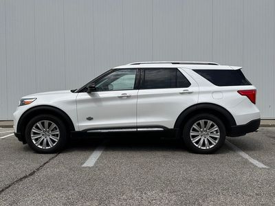 2022 Ford Explorer — rear three-quarter view