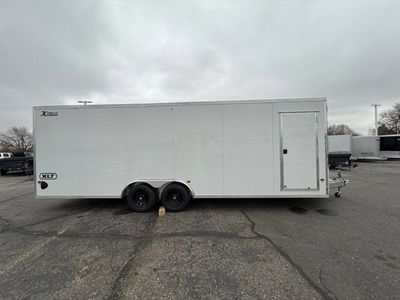 26 ALCOM ENCL CAR HAULER — rear three-quarter view