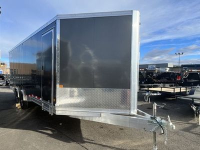 2023 ALCOM ENCLOSED SLED — rear three-quarter view