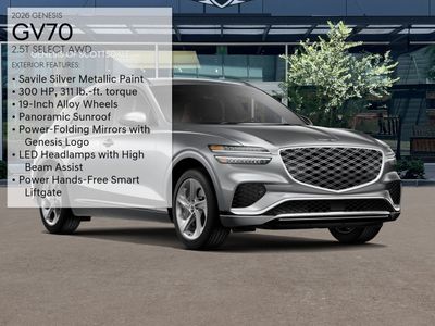 2026 Genesis GV70 — rear three-quarter view