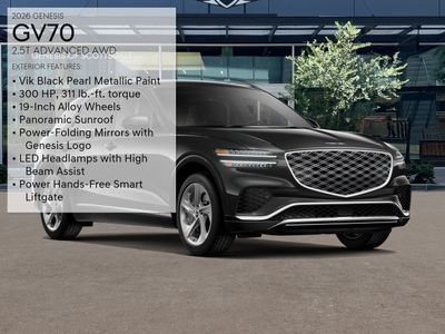 2026 Genesis GV70 — rear three-quarter view