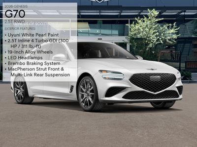2026 Genesis G70 — rear three-quarter view