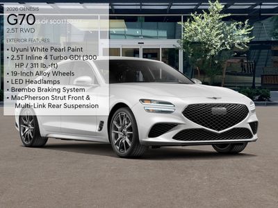 2026 Genesis G70 — rear three-quarter view