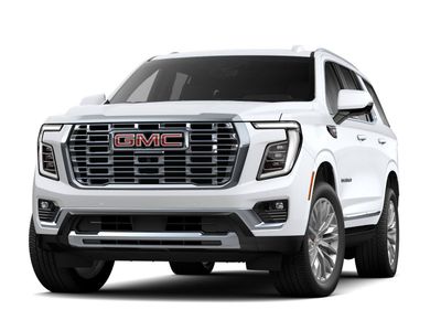 2026 GMC Yukon Denali in Summit White — front three-quarter view
