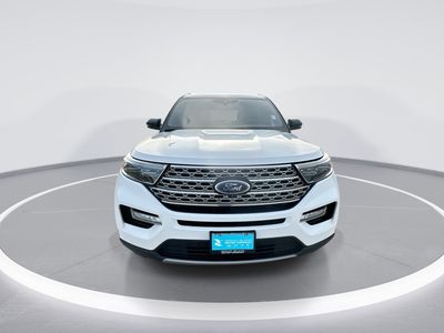 2020 Ford Explorer — rear three-quarter view