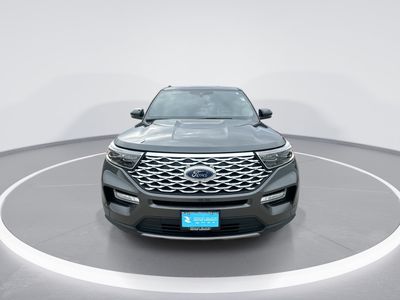 2020 Ford Explorer — rear three-quarter view
