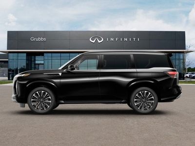 2027 INFINITI QX80 — rear three-quarter view