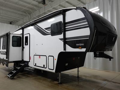 2026 GRAND DESIGN 303RLS — front three-quarter view